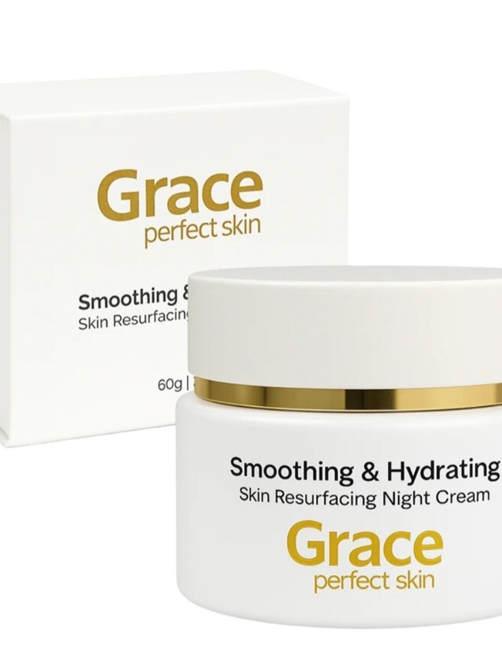 Smoothing & Hydrating Night Cream - White & Gold
